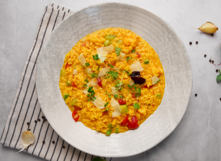 Risotto Milanese crop